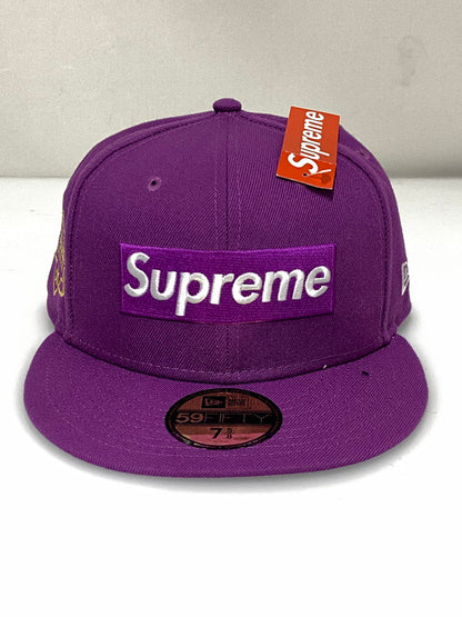 【中古品】【メンズ/レディース】 SUPREME シュプリーム CHAMPIONSHIP BOX LOGO NEW ERA PURPLE チャンピオンシップ ボックス ロゴ ニューエラ キャップ 帽子 185-260830-em-26-min サイズ：7 5/8 カラー：パープル 万代Net店