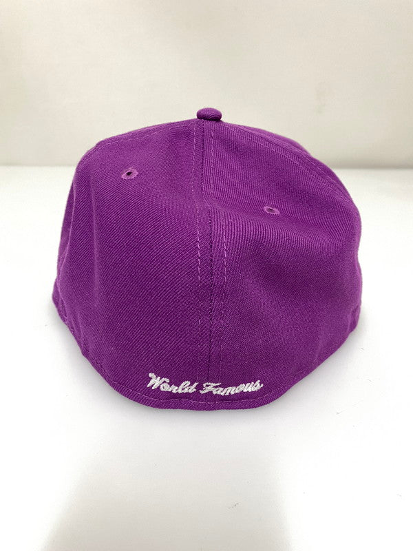 【中古品】【メンズ/レディース】 SUPREME シュプリーム CHAMPIONSHIP BOX LOGO NEW ERA PURPLE チャンピオンシップ ボックス ロゴ ニューエラ キャップ 帽子 185-260830-em-26-min サイズ：7 5/8 カラー：パープル 万代Net店
