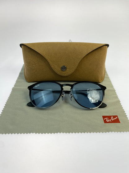 【中古品】【メンズ/レディース】 RAY-BAN レイバン ERIKA SUNGLASSES RB3539 エリカ サングラス 54□19-145 アクセサリー 203-260830-em-51-min カラー：ポリッシュ ブラック/ブルー 万代Net店