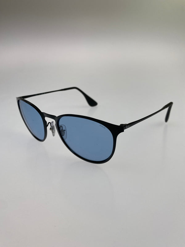 【中古品】【メンズ/レディース】 RAY-BAN レイバン ERIKA SUNGLASSES RB3539 エリカ サングラス 54□19-145 アクセサリー 203-260830-em-51-min カラー：ポリッシュ ブラック/ブルー 万代Net店