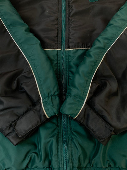 【現状渡し品】【メンズ】 NIKE ナイキ 90'S HOODED JACKET 90年代 フーデッド ジャケット メンズ アウター ヴィンテージ 上着 フード付き 146-260904-em-61-min サイズ：M カラー：グリーン/ブラック 万代Net店