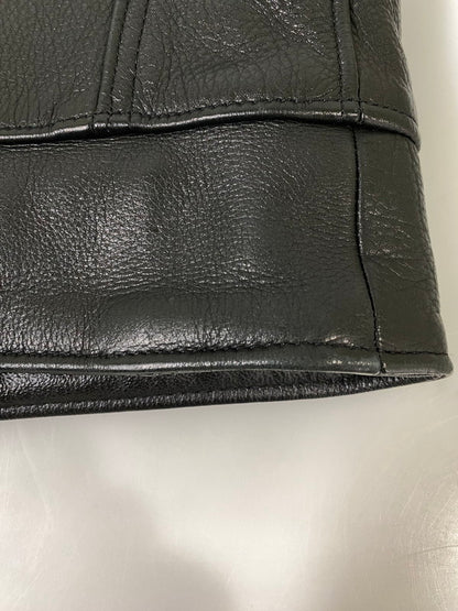 【中古品】【メンズ】 LEGENDARY USA レジェンダリー ユーエスエー LEATHER VEST レザー ベスト 革 メンズ アウター アメリカ製 146-260904-em-03-min サイズ：44 カラー：ブラック 万代Net店