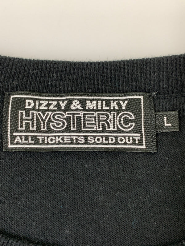 【中古品】【メンズ】 HYSTERIC GLAMOUR ヒステリックグラマー LOGO TEE 02251CT29 ロゴ 半袖 Tシャツ メンズ トップス 140-260901-em-11-min サイズ：L カラー：ブラック 万代Net店