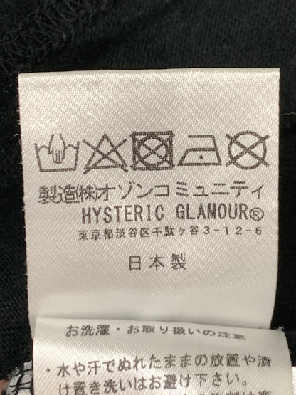 【中古品】【メンズ】 HYSTERIC GLAMOUR ヒステリックグラマー LOGO TEE 02251CT29 ロゴ 半袖 Tシャツ メンズ トップス 140-260901-em-11-min サイズ：L カラー：ブラック 万代Net店