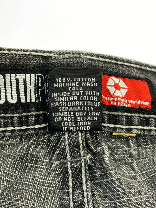 【中古品】【メンズ】 SOUTHPOLE サウスポール DENIM PANTS デニム パンツ ボトムス ジーパン 157-260830-hu-50-min サイズ：38 カラー：ブラックインディゴ 万代Net店