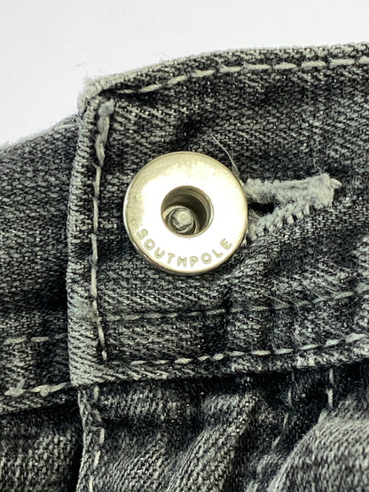 【中古品】【メンズ】 SOUTHPOLE サウスポール DENIM PANTS デニム パンツ ボトムス ジーパン 157-260830-hu-50-min サイズ：38 カラー：ブラックインディゴ 万代Net店