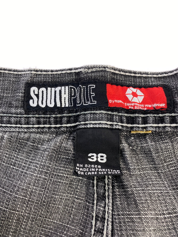 【中古品】【メンズ】 SOUTHPOLE サウスポール DENIM PANTS デニム パンツ ボトムス ジーパン 157-260830-hu-50-min サイズ：38 カラー：ブラックインディゴ 万代Net店