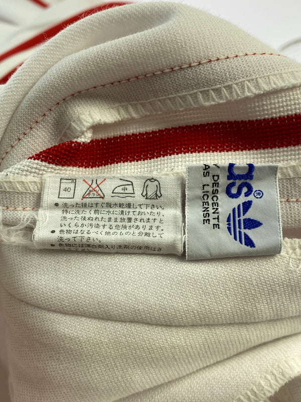 【中古品】【メンズ】 ADIDAS アディダス 70-80S TRACK PANT 70年代 80年代 トラック パンツ ボトムス ジャージ 157-260830-hu-47-min サイズ：表記なし 不明 カラー：ホワイト/レッド 万代Net店