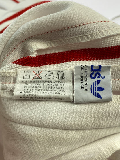 【中古品】【メンズ】 ADIDAS アディダス 70-80S TRACK PANT 70年代 80年代 トラック パンツ ボトムス ジャージ 157-260830-hu-47-min サイズ：表記なし 不明 カラー：ホワイト/レッド 万代Net店