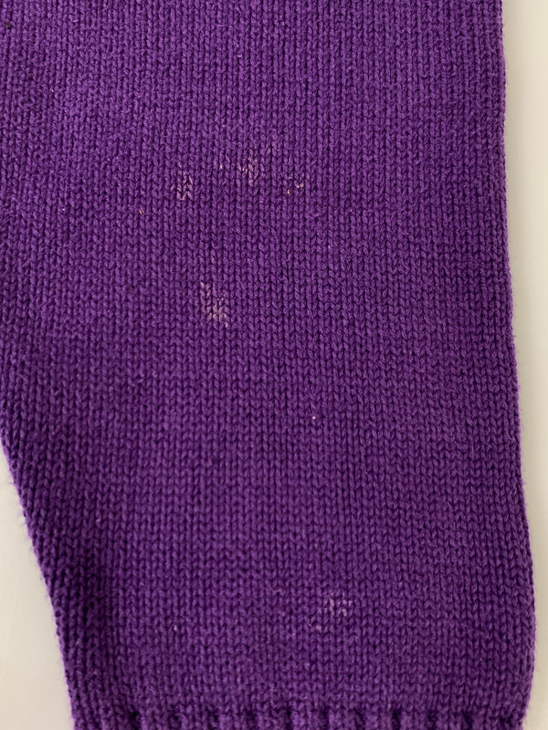 【中古品】【メンズ】 EDDIE BAUER エディー バウアー 80-90S KNIT 80-90年代 ニット セーター 長袖 ロングスリーブ 146-260827-hu-25-min サイズ：L カラー：パープル 万代Net店