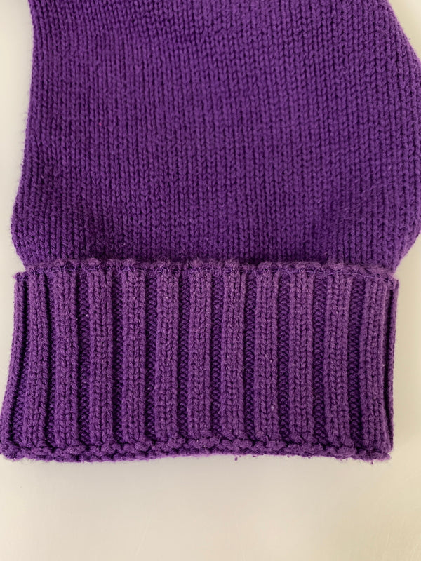 【中古品】【メンズ】 EDDIE BAUER エディー バウアー 80-90S KNIT 80-90年代 ニット セーター 長袖 ロングスリーブ 146-260827-hu-25-min サイズ：L カラー：パープル 万代Net店