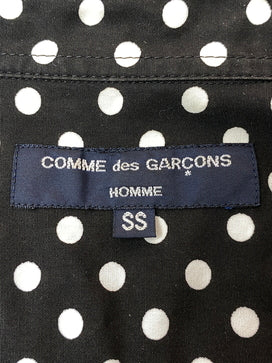 【中古品】【メンズ】 COMME DES GARCONS HOMME コムデギャルソンオム 07SS DOT PLEATS SHIRT HS-B010 ドット プリーツ シャツ 水玉模様 メンズ トップス 長袖シャツ 140-260825-em-49-min サイズ：SS カラー：ブラック/ホワイト（水玉模様） 万代Net店