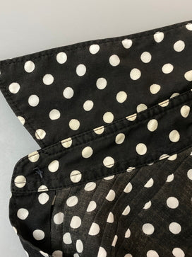 【中古品】【メンズ】 COMME DES GARCONS HOMME コムデギャルソンオム 07SS DOT PLEATS SHIRT HS-B010 ドット プリーツ シャツ 水玉模様 メンズ トップス 長袖シャツ 140-260825-em-49-min サイズ：SS カラー：ブラック/ホワイト（水玉模様） 万代Net店