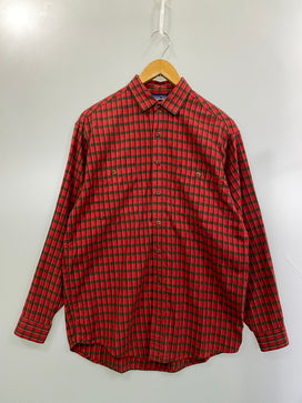 【中古品】【メンズ】 PATAGONIA パタゴニア 90S CHECK SHIRT 90年代 チェックシャツ メンズ 長袖シャツ ヴィンテージ 144-260825-em-48-min サイズ：S カラー：レッド系 万代Net店