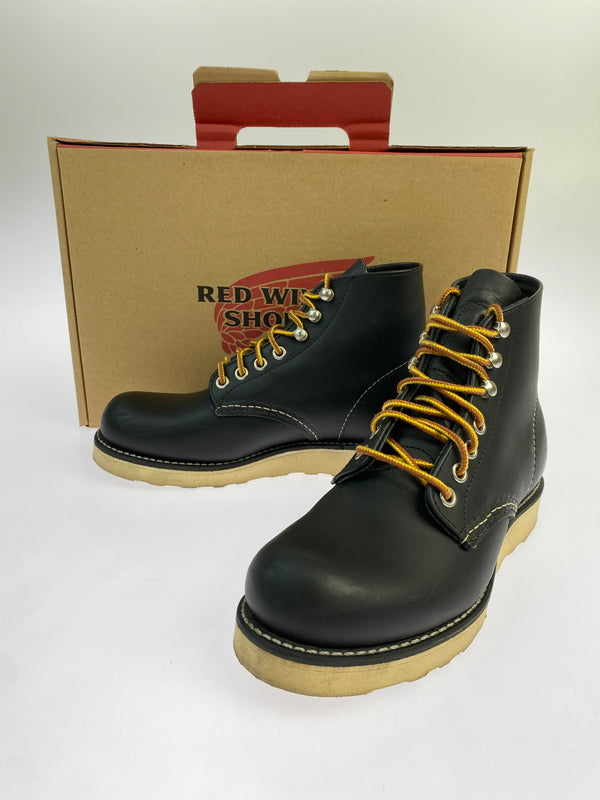 【中古品】【メンズ】 RED WING レッドウィング 6INCH CLASSIC PLAIN TOE 8165 6インチ クラシック プレーン トゥ 靴 シューズ 167-260827-hu-08-min カラー：ブラック 万代Net店