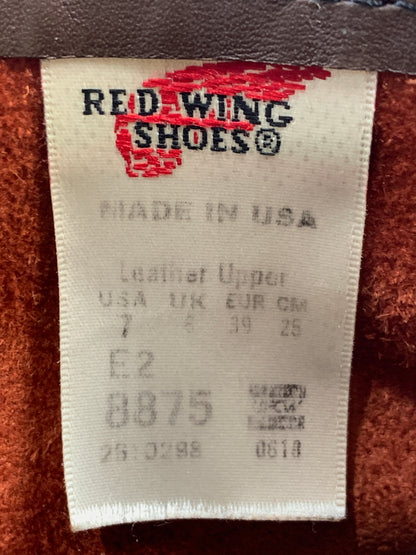 【中古品】【メンズ】 RED WING レッドウィング IRISH SETTER 8875 犬タグ復刻 アイリッシュセッター ブーツ メンズ シューズ 靴 クラシック モックトゥ ワークブーツ 164-260825-em-02-min サイズ：25.0cm カラー：レッドブラウン 万代Net店
