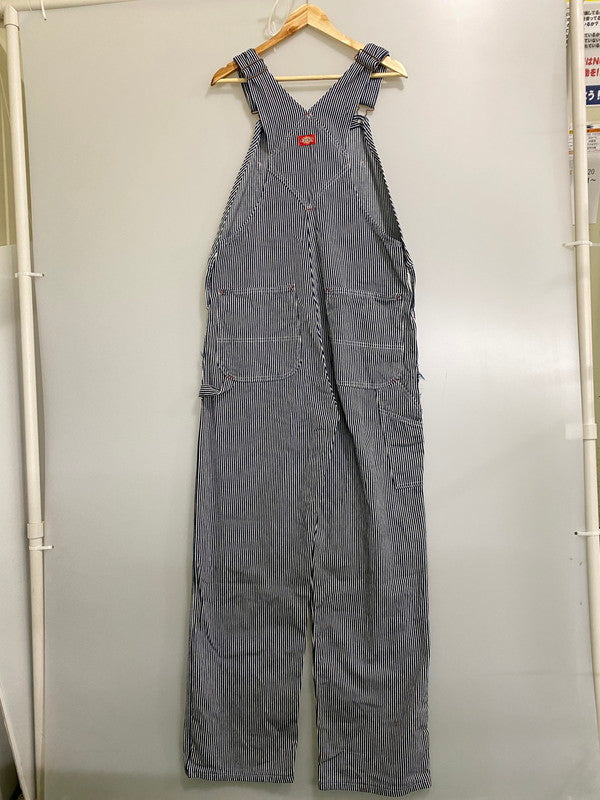 【中古品】【メンズ】 DICKIES ディッキーズ OVERALLLS オーバーオール メンズ つなぎ サロペット オールインワン 146-260901-em-40-min サイズ：34×32 カラー：ネイビー/ホワイト 万代Net店