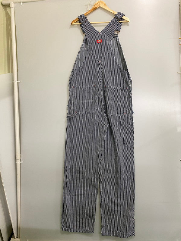 【中古品】【メンズ】 DICKIES ディッキーズ OVERALLLS オーバーオール メンズ つなぎ サロペット オールインワン 146-260901-em-40-min サイズ：34×32 カラー：ネイビー/ホワイト 万代Net店