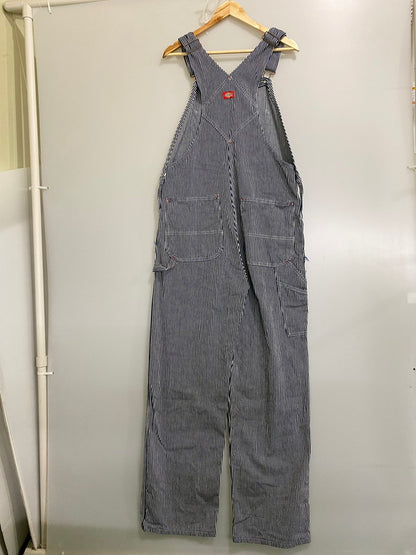 【中古品】【メンズ】 DICKIES ディッキーズ OVERALLLS オーバーオール メンズ つなぎ サロペット オールインワン 146-260901-em-40-min サイズ：34×32 カラー：ネイビー/ホワイト 万代Net店