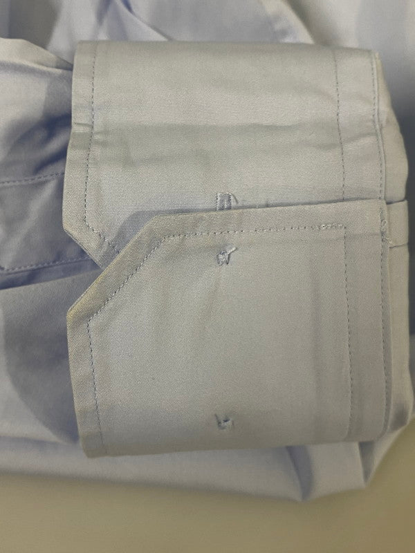【中古品】【メンズ】 VETEMENTS ヴェトモン MY NAME IS VETEMENTS SHIRT UA52SH250 マイ ネーム イズ ヴェトモン シャツ オーバーサイズ 長袖シャツ メンズ トップス 141-260825-em-11-min サイズ：S カラー：ライトブルー 万代Net店