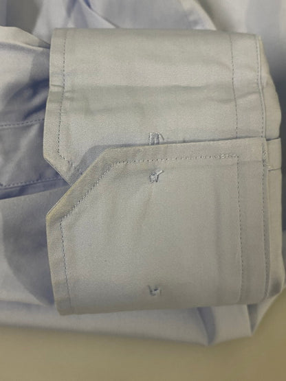 【中古品】【メンズ】 VETEMENTS ヴェトモン MY NAME IS VETEMENTS SHIRT UA52SH250 マイ ネーム イズ ヴェトモン シャツ オーバーサイズ 長袖シャツ メンズ トップス 141-260825-em-11-min サイズ：S カラー：ライトブルー 万代Net店