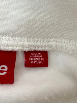 【中古品】【メンズ】 SUPREME シュプリーム SMALL BOX LOGO HALF ZIP PULLOVER スモール ボックス ロゴ ハーフ ジップ プルオーバー メンズ トップス スウェット 142-260825-em-55-min サイズ：S カラー：ホワイト 万代Net店