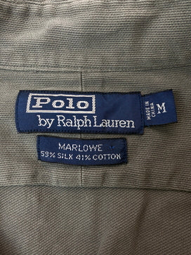 【中古品】【メンズ】 POLO RALPH LAUREN ポロ・ラルフローレン MARLOWE マーロウ 長袖シャツ ボタンダウン メンズ トップス 146-260825-em-36-min サイズ：M カラー：グレー 万代Net店