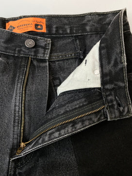 【中古品】【メンズ】 REHERSALL リハーズオール USA製リーバイス501 リメイク デニム パンツ メンズ ボトムス ジーンズ ジーパン 171-260825-em-53-min カラー：ブラックインディゴ 万代Net店