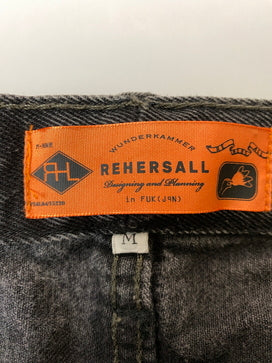 【中古品】【メンズ】 REHERSALL リハーズオール USA製リーバイス501 リメイク デニム パンツ メンズ ボトムス ジーンズ ジーパン 171-260825-em-53-min カラー：ブラックインディゴ 万代Net店
