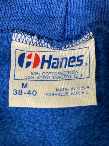 【中古品】【メンズ】 HANES ヘインズ USA製 フーディー 長袖 ロングスリーブ パーカー 147-260827-hu-24-min サイズ：M 38-40 カラー：ブルー 万代Net店
