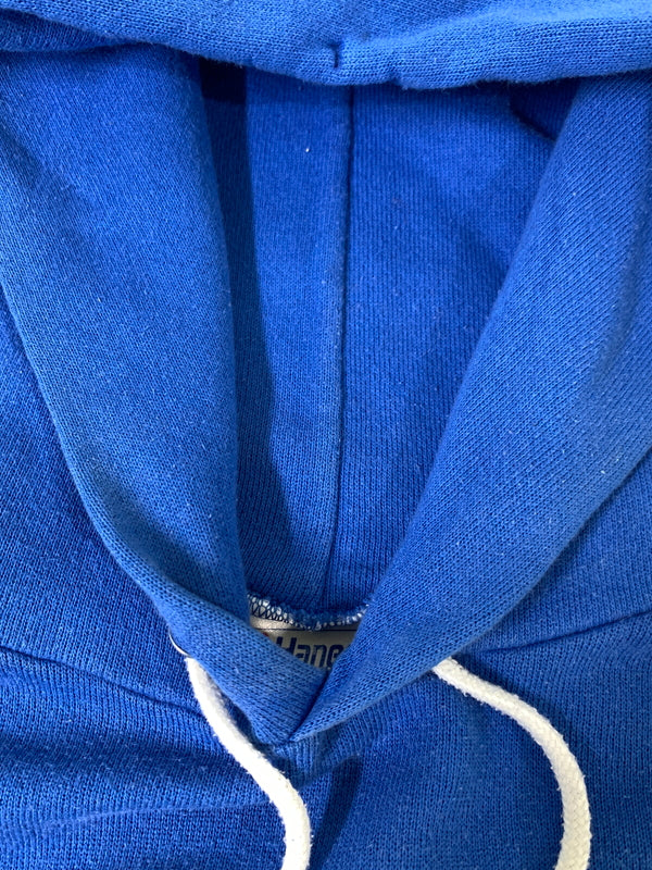 【中古品】【メンズ】 HANES ヘインズ USA製 フーディー 長袖 ロングスリーブ パーカー 147-260827-hu-24-min サイズ：M 38-40 カラー：ブルー 万代Net店
