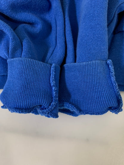 【中古品】【メンズ】 HANES ヘインズ USA製 フーディー 長袖 ロングスリーブ パーカー 147-260827-hu-24-min サイズ：M 38-40 カラー：ブルー 万代Net店