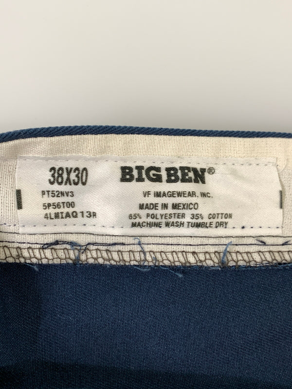 【中古品】【メンズ】 BIGBEN ビッグベン メキシコ製 ワークパンツ ボトムス パンツ 157-260827-hu-21-min サイズ：38×30 カラー：ネイビー系 万代Net店