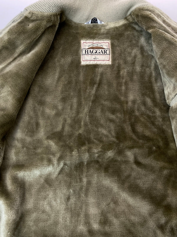 【中古品】【メンズ】 HAGGAR ハガー 80S 裏ボア ダービータイプ ジャケット 8年代 ヴィンテージ アウタ0ー 147-260912-hu-52-min サイズ：XL カラー：グレー系 万代Net店