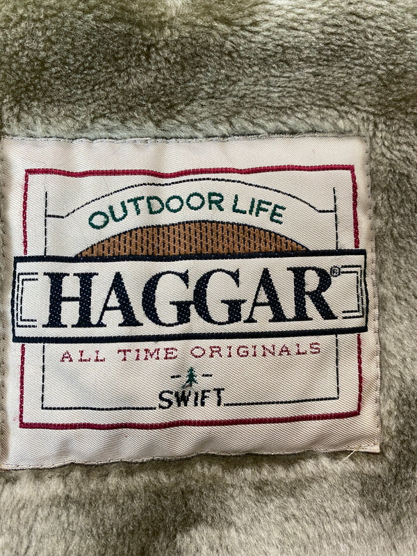 【中古品】【メンズ】 HAGGAR ハガー 80S 裏ボア ダービータイプ ジャケット 8年代 ヴィンテージ アウタ0ー 147-260912-hu-52-min サイズ：XL カラー：グレー系 万代Net店