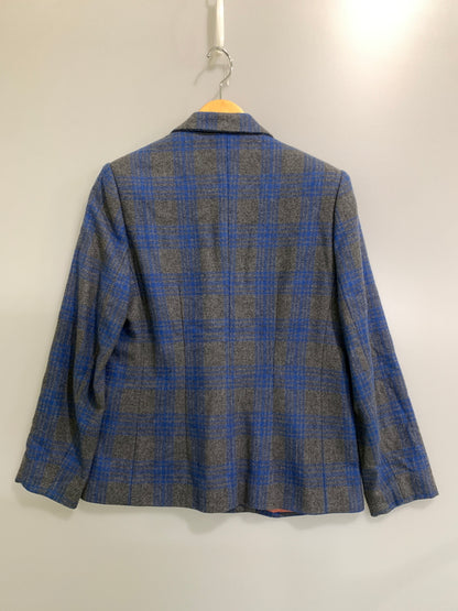 【中古品】【メンズ】 OLDGAP オールドギャップ テーラード ジャケット 上着 アウター 147-260827-hu-30-min サイズ：S カラー：グレー/ブルー（チェック） 万代Net店