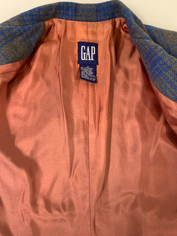 【中古品】【メンズ】 OLDGAP オールドギャップ テーラード ジャケット 上着 アウター 147-260827-hu-30-min サイズ：S カラー：グレー/ブルー（チェック） 万代Net店
