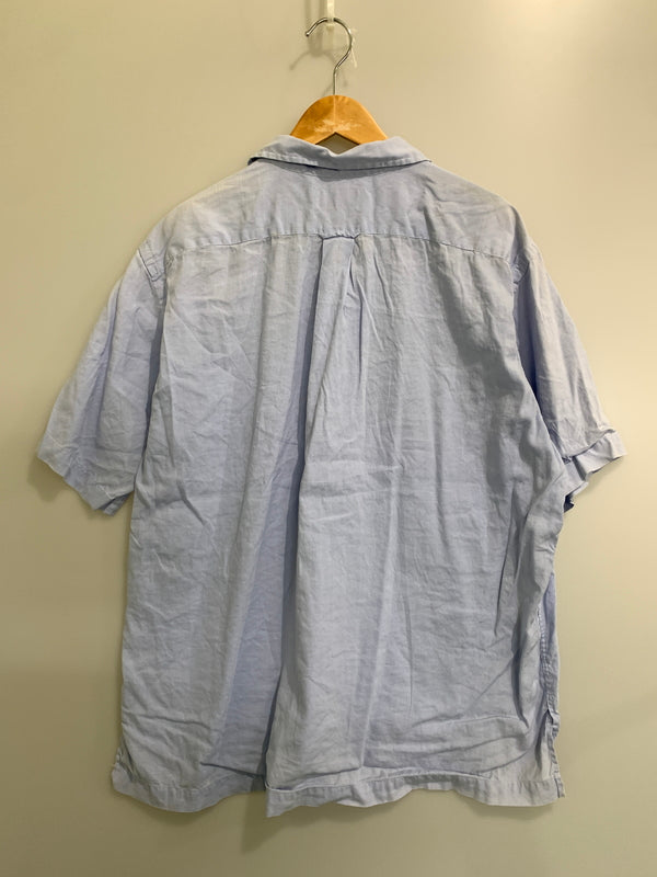【中古品】【メンズ】 POLO BY RALPH LAUREN ポロバイラルフローレン オープンカラーシャツ 半袖 シャツ ショートスリーブ 146-260829-hu-03-min サイズ：ＸＬ カラー：ブルー 万代Net店