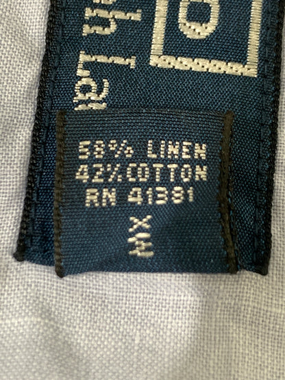 【中古品】【メンズ】 POLO BY RALPH LAUREN ポロバイラルフローレン オープンカラーシャツ 半袖 シャツ ショートスリーブ 146-260829-hu-03-min サイズ：ＸＬ カラー：ブルー 万代Net店