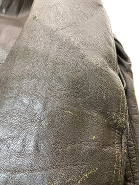 【中古品】【メンズ】 U.S.NAVY ユー エス ネイビー G-1 FLIGHT JACKET 8415-268-7798 フライトジャケット メンズ アウター アメリカ海軍 革製 146-260825-em-54-min サイズ：38 カラー：ブラウン 万代Net店