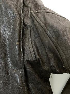 【中古品】【メンズ】 U.S.NAVY ユー エス ネイビー G-1 FLIGHT JACKET 8415-268-7798 フライトジャケット メンズ アウター アメリカ海軍 革製 146-260825-em-54-min サイズ：38 カラー：ブラウン 万代Net店