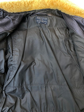 【中古品】【メンズ】 U.S.NAVY ユー エス ネイビー G-1 FLIGHT JACKET 8415-268-7798 フライトジャケット メンズ アウター アメリカ海軍 革製 146-260825-em-54-min サイズ：38 カラー：ブラウン 万代Net店