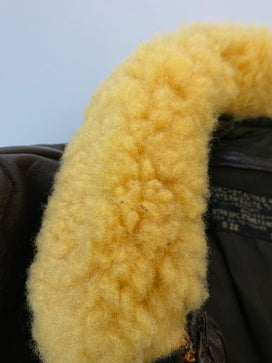【中古品】【メンズ】 U.S.NAVY ユー エス ネイビー G-1 FLIGHT JACKET 8415-268-7798 フライトジャケット メンズ アウター アメリカ海軍 革製 146-260825-em-54-min サイズ：38 カラー：ブラウン 万代Net店