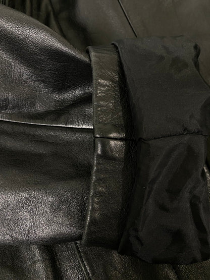【中古品】【メンズ】 GUESS ゲス LEATHER COAT レザー コート メンズ アウター 141-260904-em-02-min サイズ：L カラー：ブラック 万代Net店