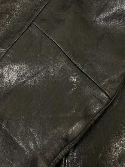 【中古品】【メンズ】 GUESS ゲス LEATHER COAT レザー コート メンズ アウター 141-260904-em-02-min サイズ：L カラー：ブラック 万代Net店
