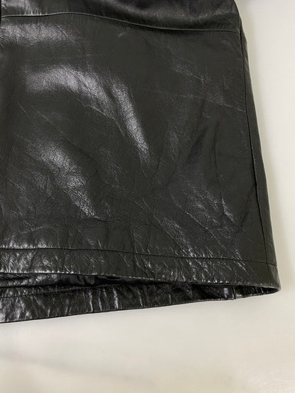 【中古品】【メンズ】 GUESS ゲス LEATHER COAT レザー コート メンズ アウター 141-260904-em-02-min サイズ：L カラー：ブラック 万代Net店