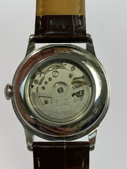 【中古品】【メンズ】 ORIENT オリエント F622-UAB0 腕時計 アナログ ウォッチ 198-260827-hu-19-min カラー：クリーム色/ブラウン 万代Net店
