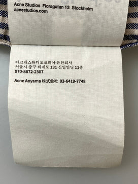 【中古品】【メンズ】 ACNE STUDIOS アクネストゥディオズ STRIPE SHIRT FN-MN-SHIR000592 ストライプシャツ メンズ 長袖シャツ 141-260825-em-50-min サイズ：44 カラー：ネイビー/ホワイト（ストライプ） 万代Net店