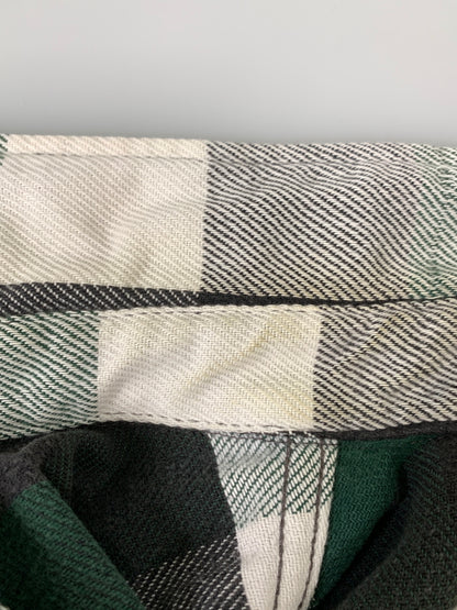 【中古品】【メンズ】 FIVE BROTHERS ファイブ ブラザー 90S HEAVY FLANNEL SHIRT 90年代 ヘビー フランネル シャツ チェック 長袖 ロングスリーブ 146-260827-hu-28-min サイズ：L カラー：グリーン/ブラック/ホワイト（チェック） 万代Net店