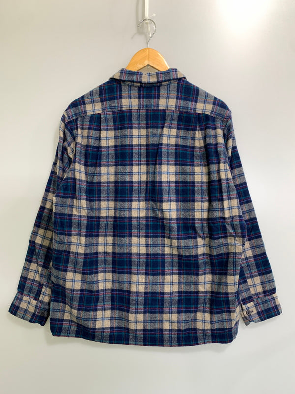 【現状渡し品】【メンズ】 PENDLETON ペンドルトン 70S WOOL CHECK SHIRT 70年代 ウール チェック シャツ 長袖 シャツ ロングスリーブ 146-260827-hu-29-min サイズ：L カラー：マルチカラー 万代Net店